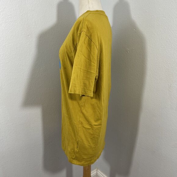 The North Face Shirt Mens Medium Mustard Short Sleeve - Picture 2 of 7